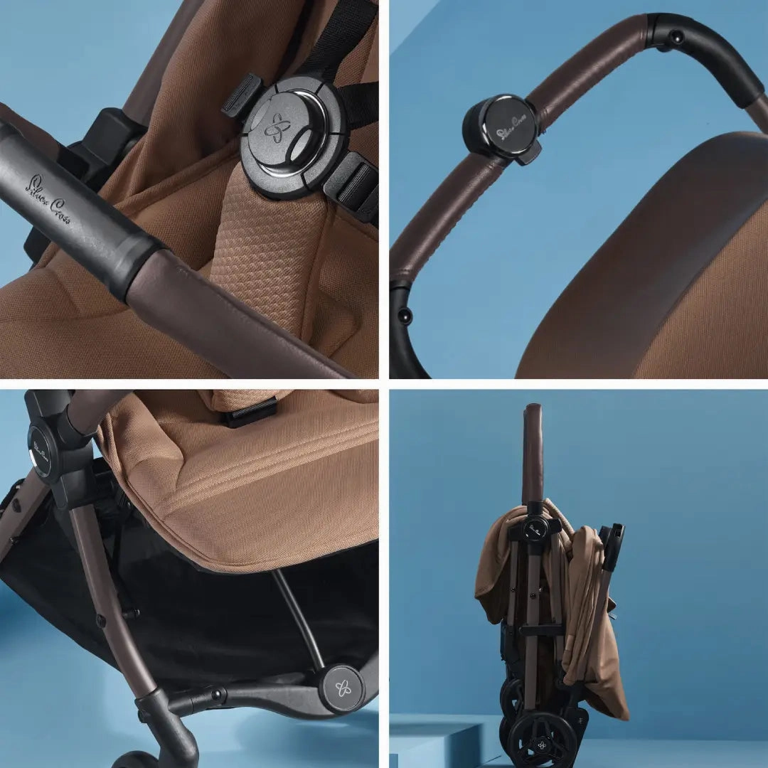 Silver Cross Jet 5 Stroller With Snack Tray - Cinnamon