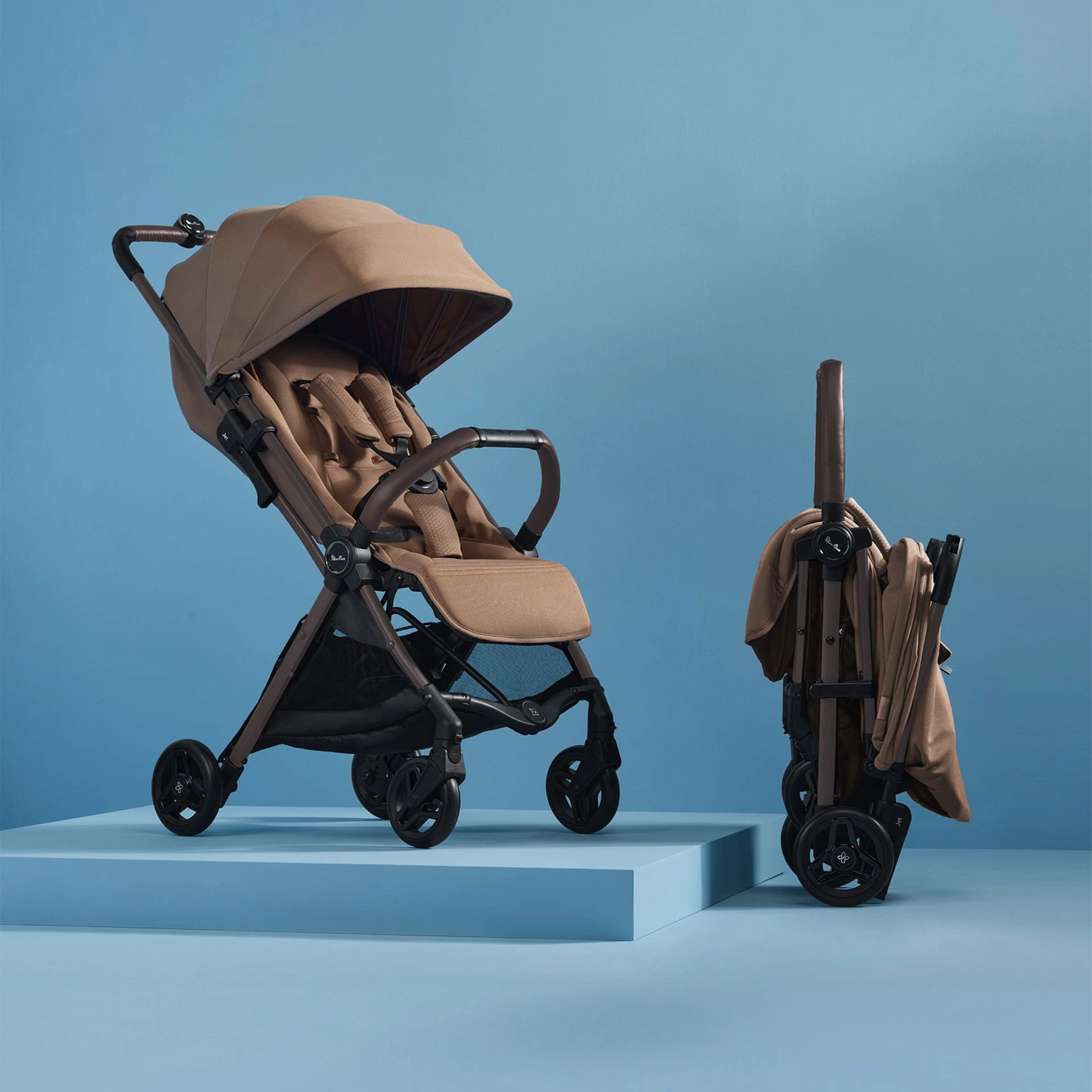 Silver Cross Jet 5 Stroller with Universal Accessory Bundle - Cinnamon