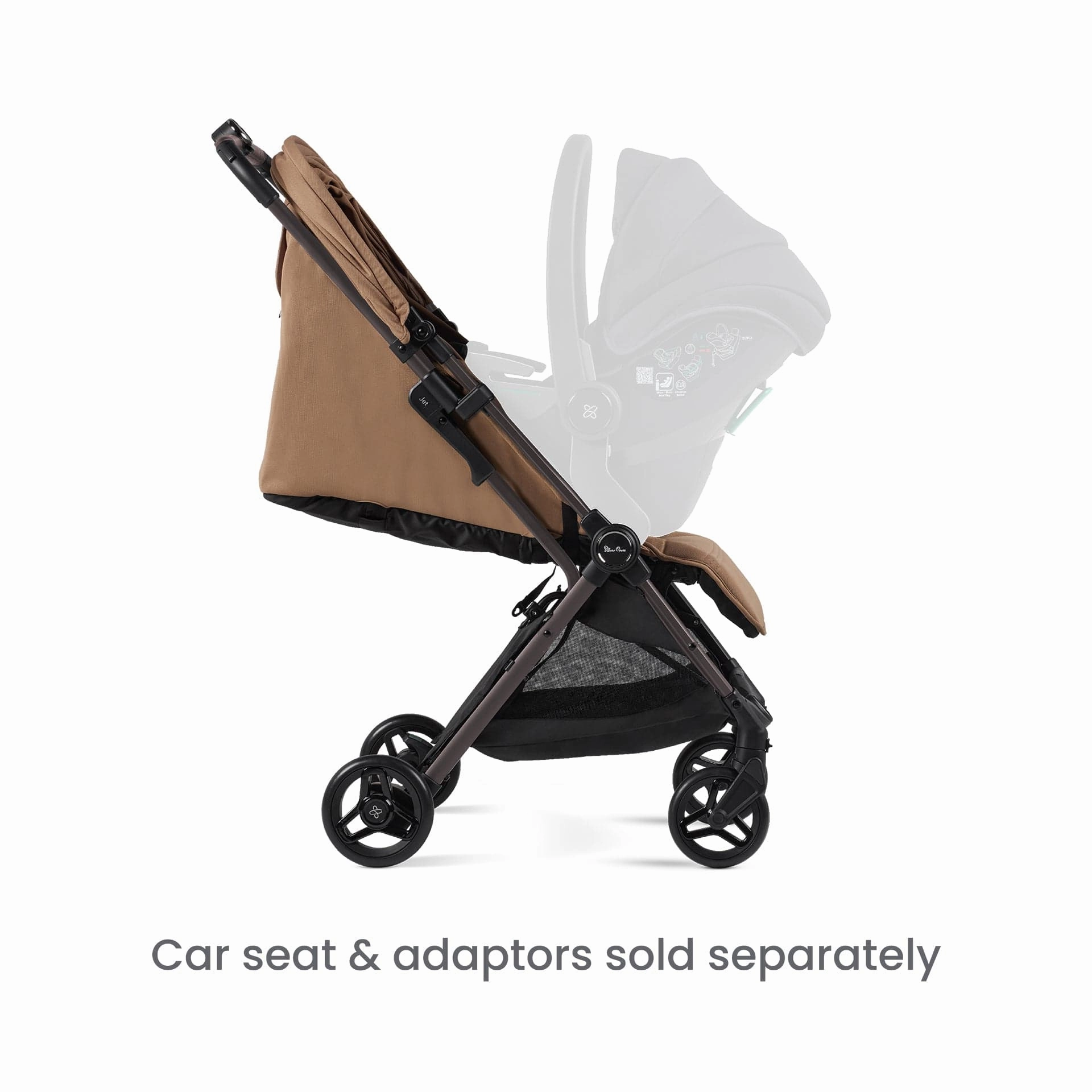 Silver Cross Jet 5 Stroller with Universal Accessory Bundle - Cinnamon