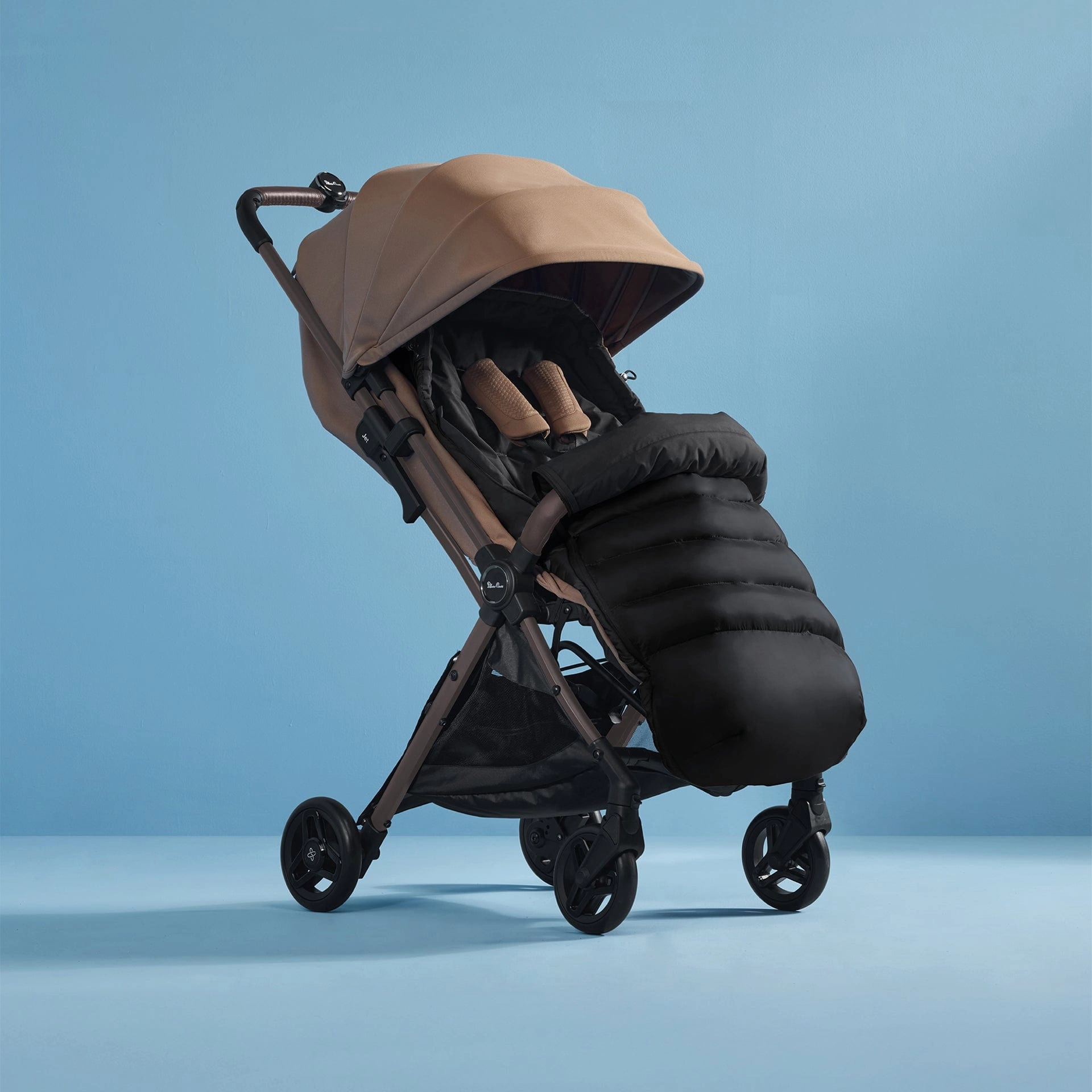 Silver Cross Jet 5 Stroller with Universal Accessory Bundle - Cinnamon