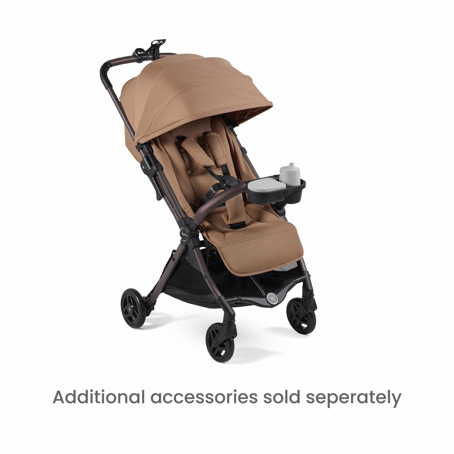 Silver Cross Jet 5 Stroller with Universal Accessory Bundle - Cinnamon