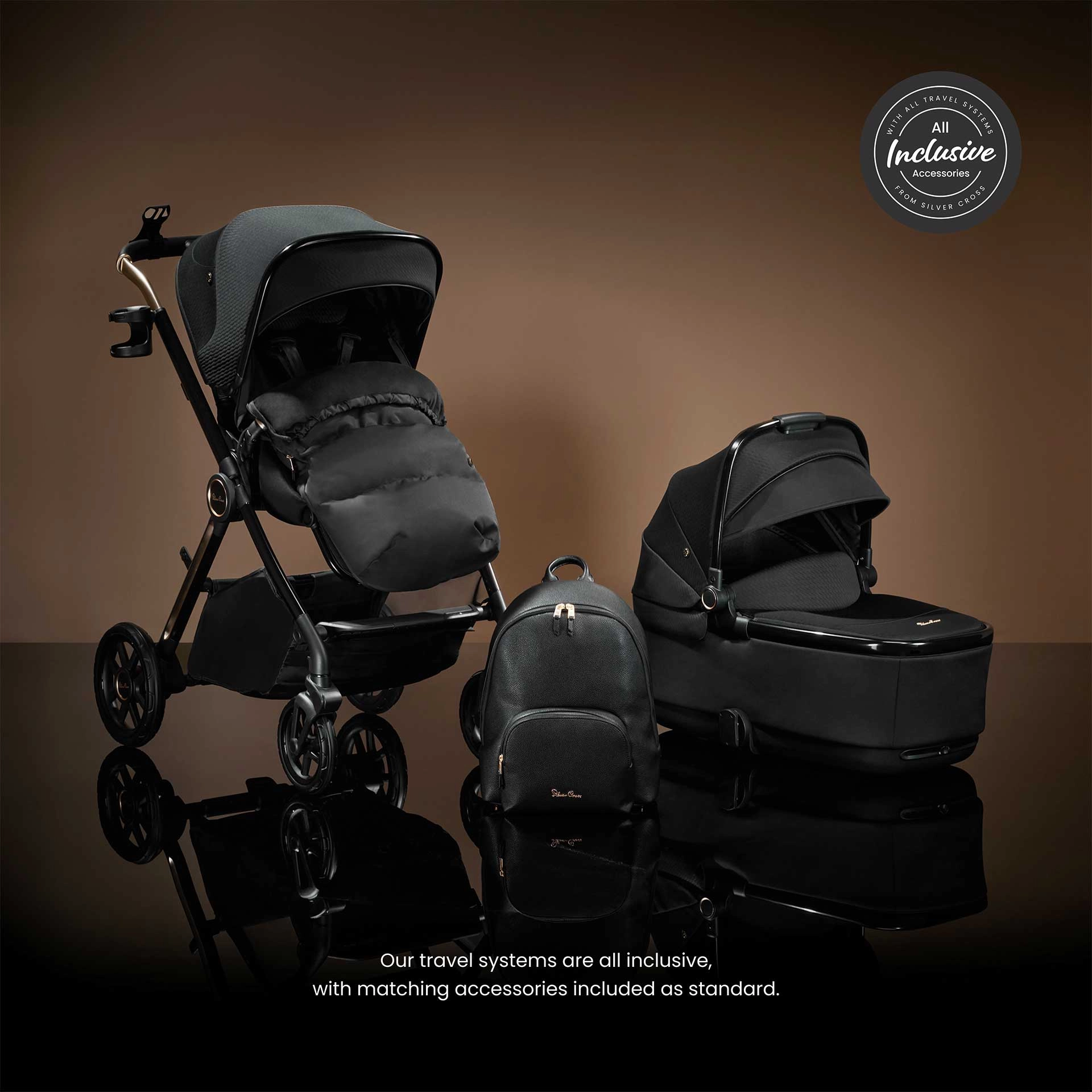 Silver Cross Reef 2 Special Edition Pram - Espresso