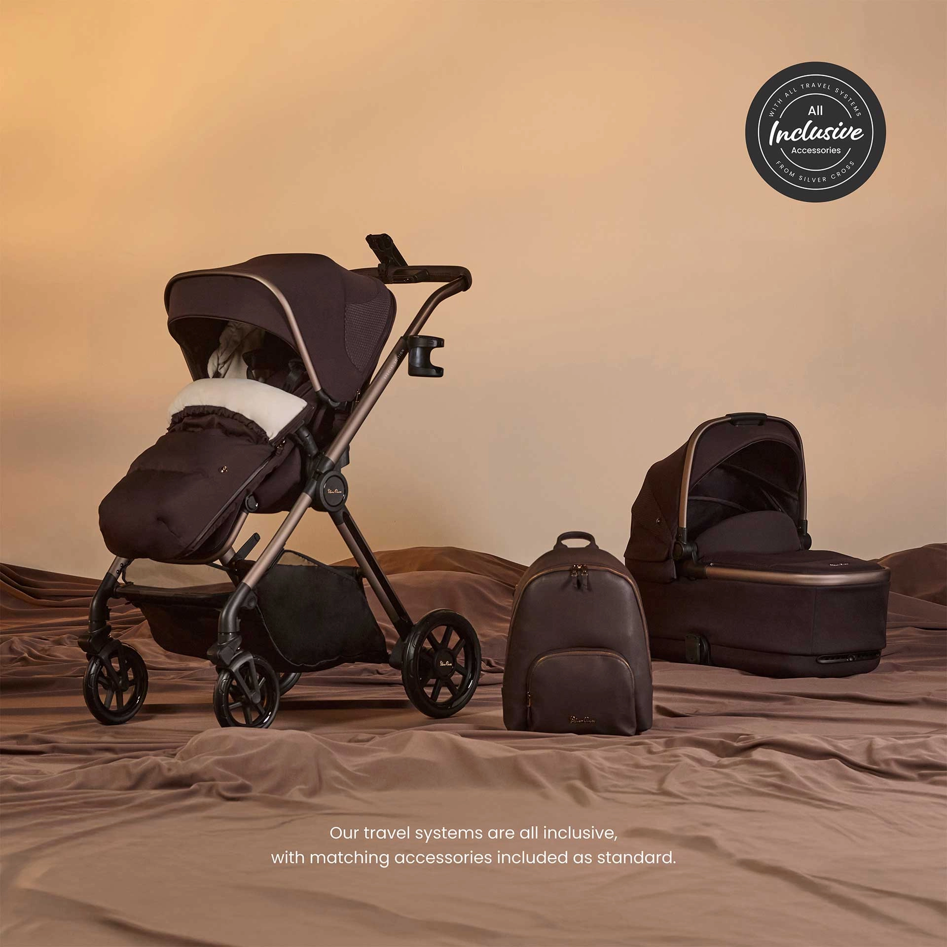 Silver Cross Reef 2 Special Edition Pram - Ganache