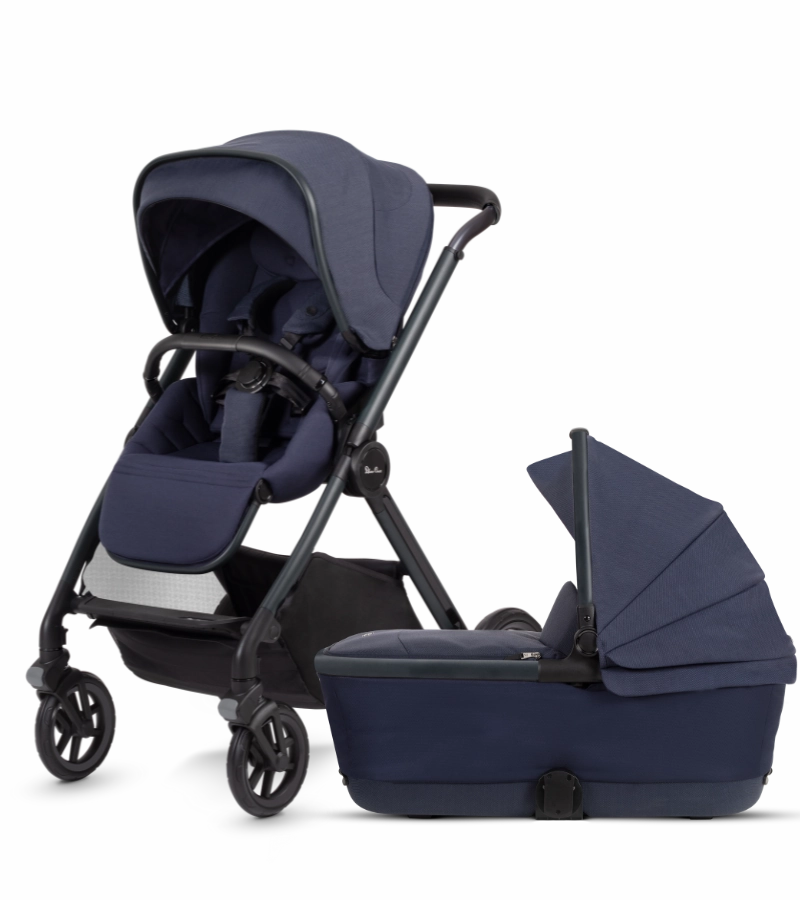 Silver Cross Reef Full-Size Stroller   Bassinet Bundle