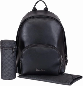 Silver Cross Vegan Rucksack Changing Bag Black