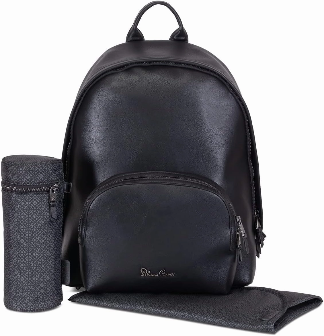 Silver Cross Vegan Rucksack Changing Bag Black