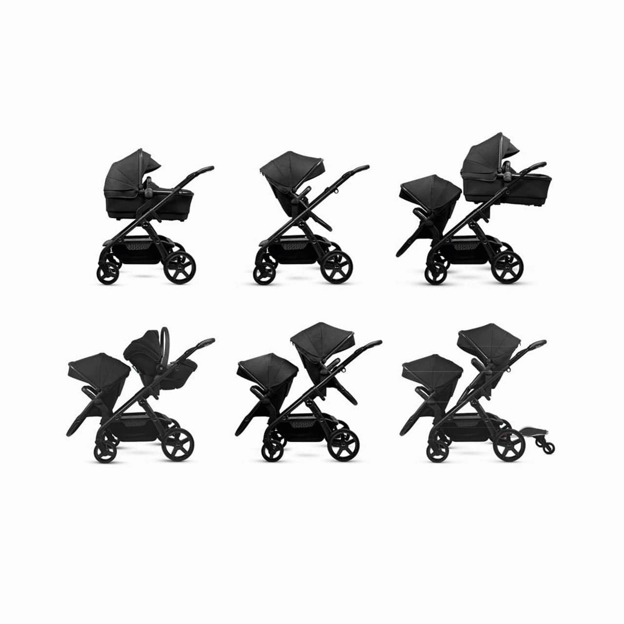 Silver Cross Wave 3 Growing Family Bundle - Onyx