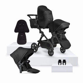 Silver Cross Wave 3 Single to Double Travel System (12 Piece) - Onyx