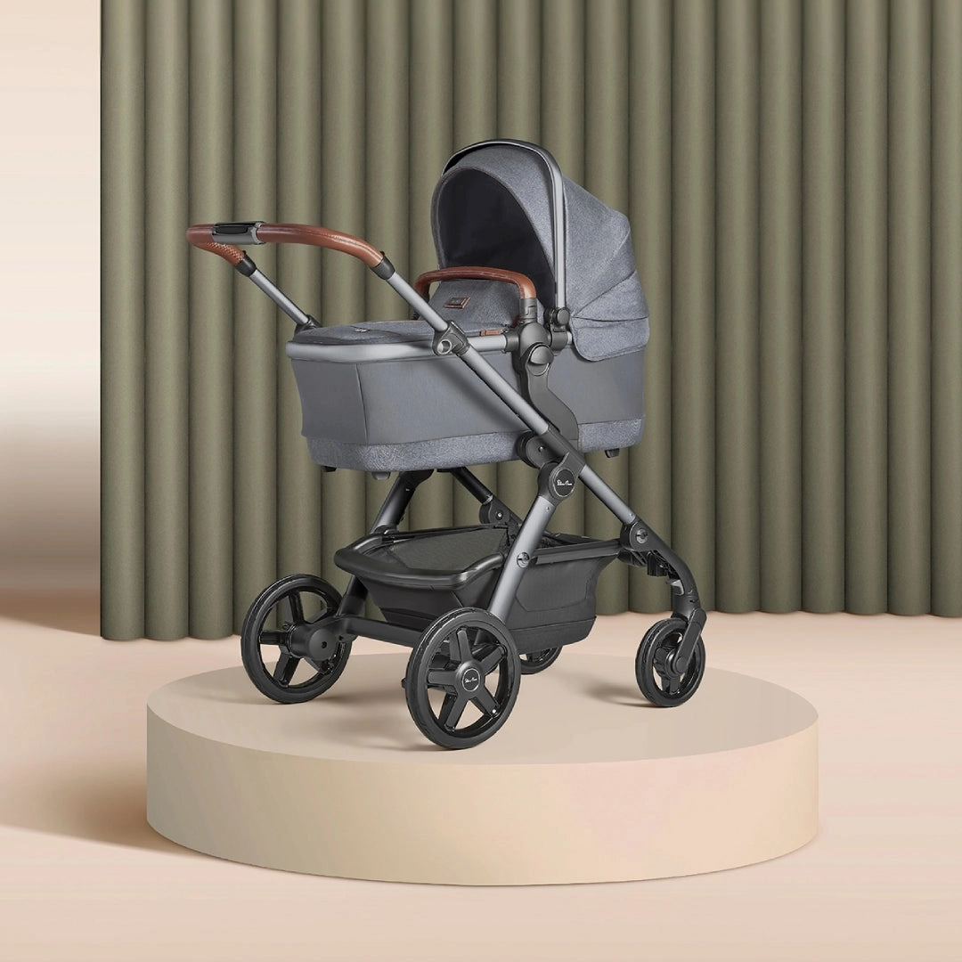 Silver Cross Wave 3 Single to Double Travel System Growing Family Bundle (20 Piece) - Lunar