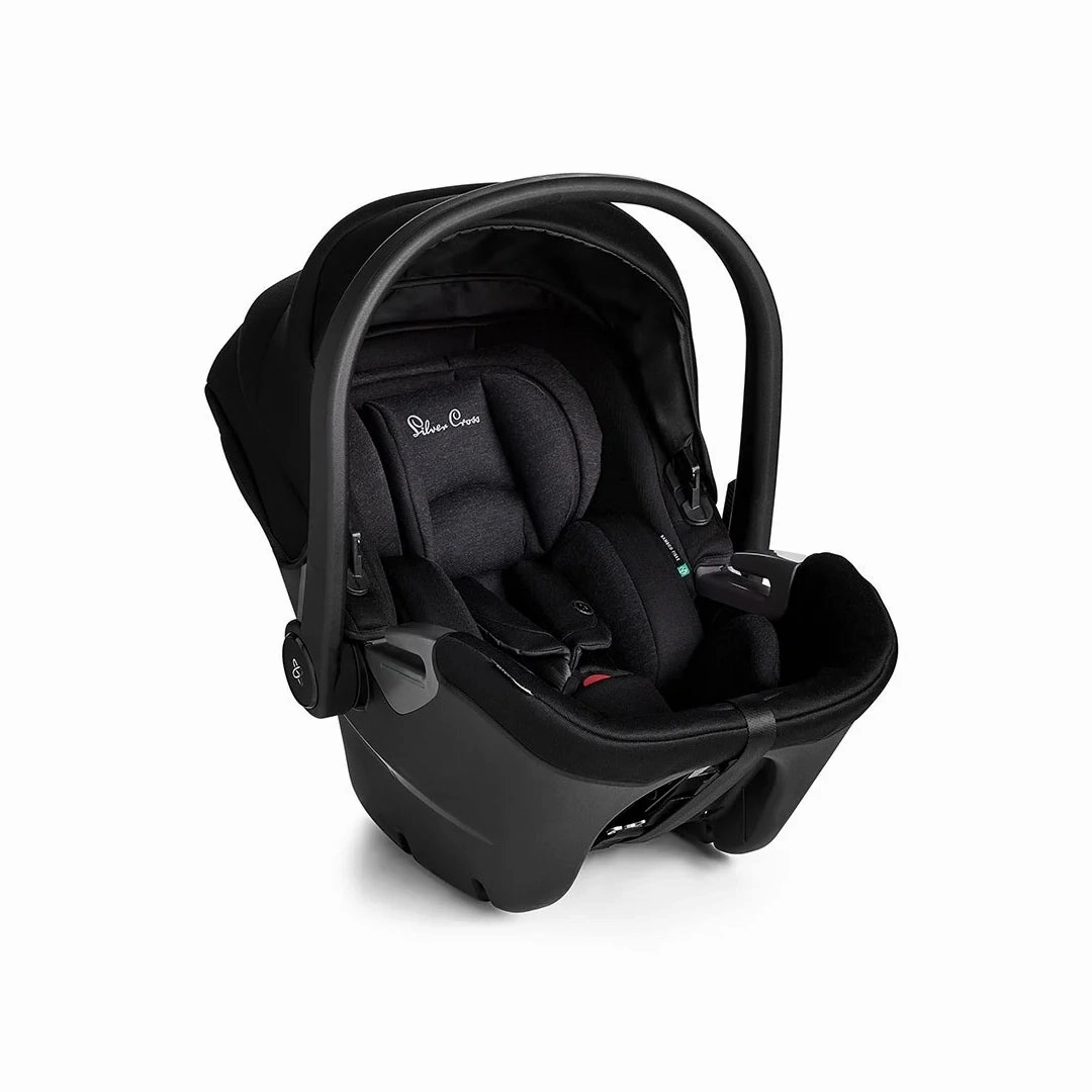 Silver Cross Wave 3 Single to Double Travel System Growing Family Bundle with Dream i-Size (22 Piece) - Onyx