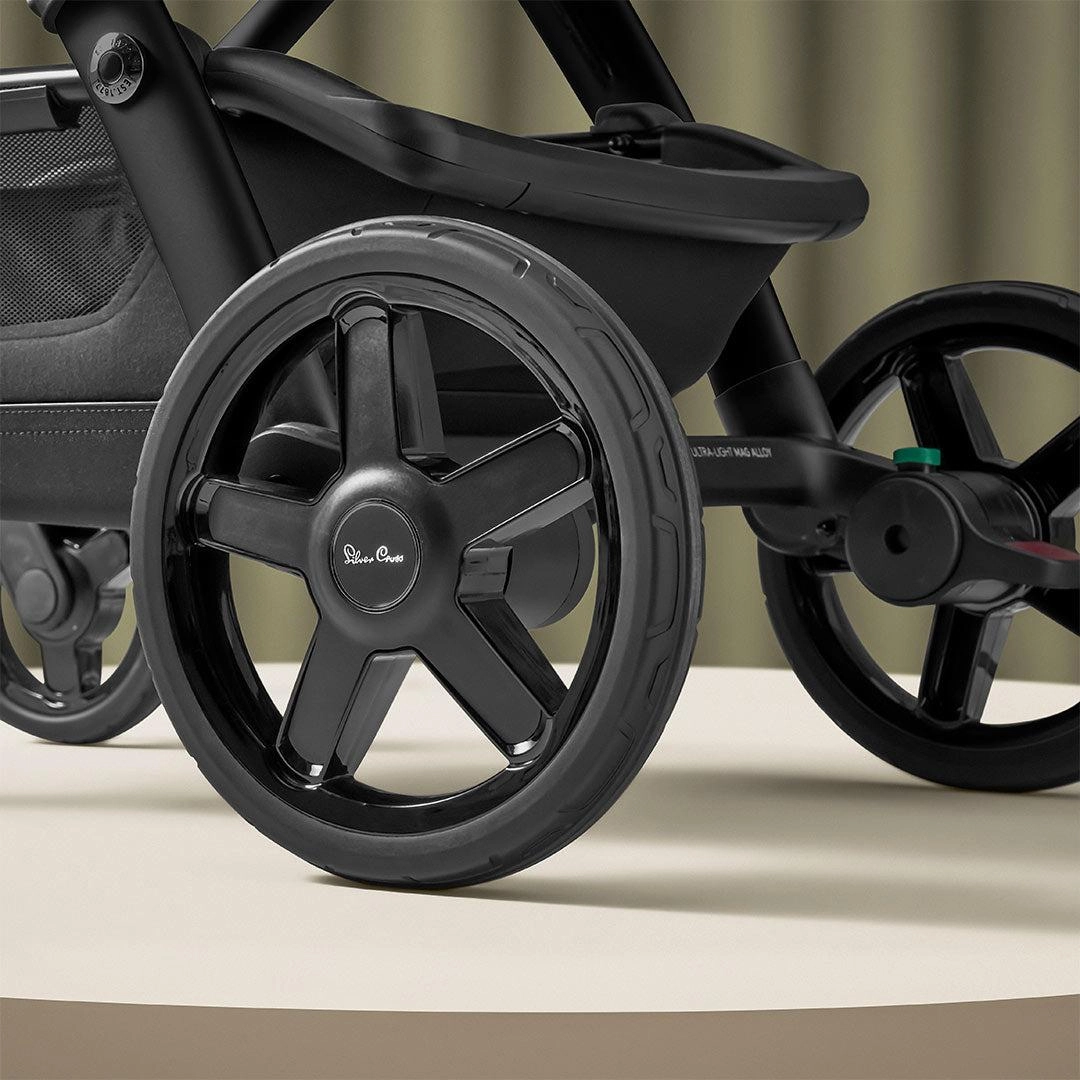 Silver Cross Wave 3 Twin Pushchair - Onyx