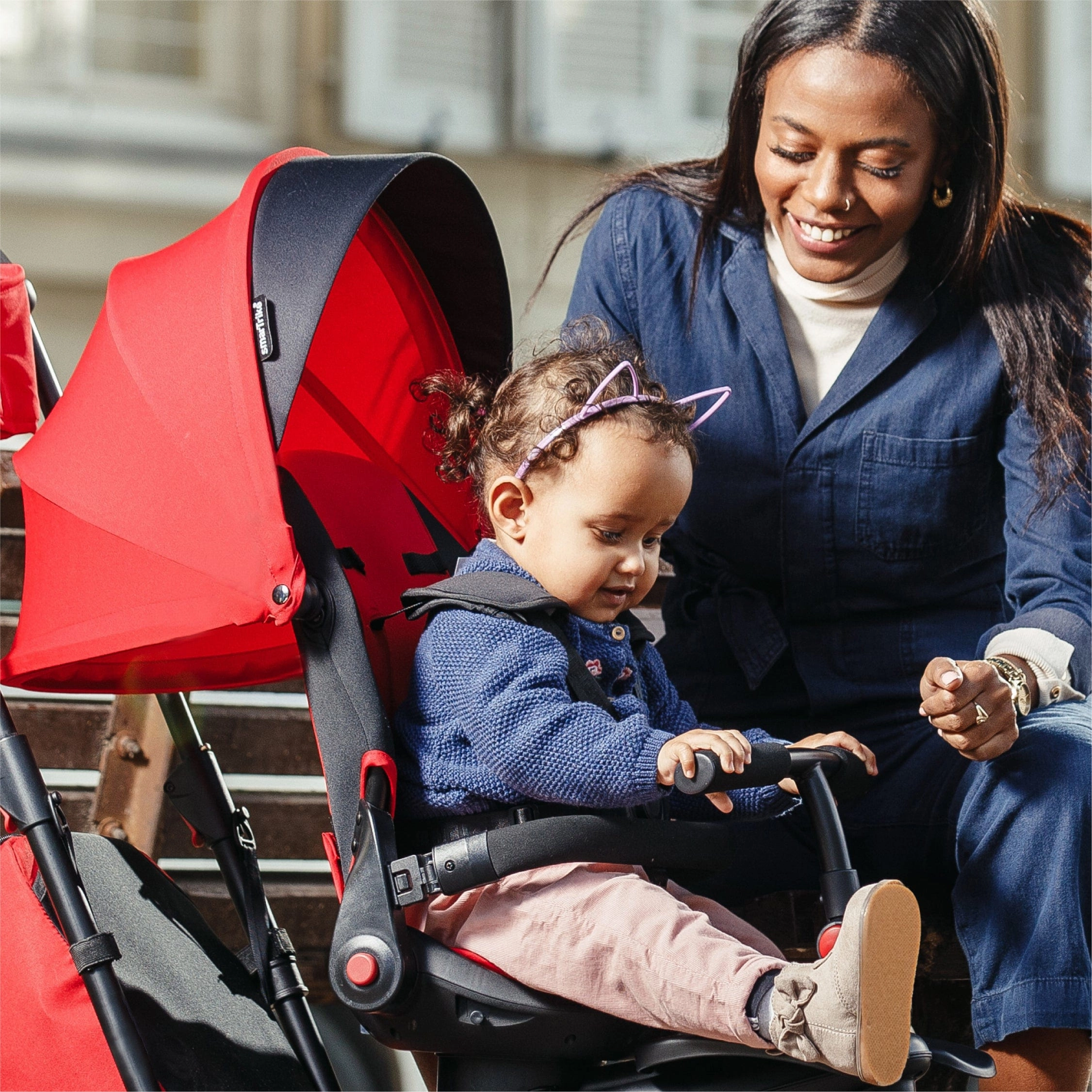 SmarTrike Folding Trike / Stroller STR7 - Red
