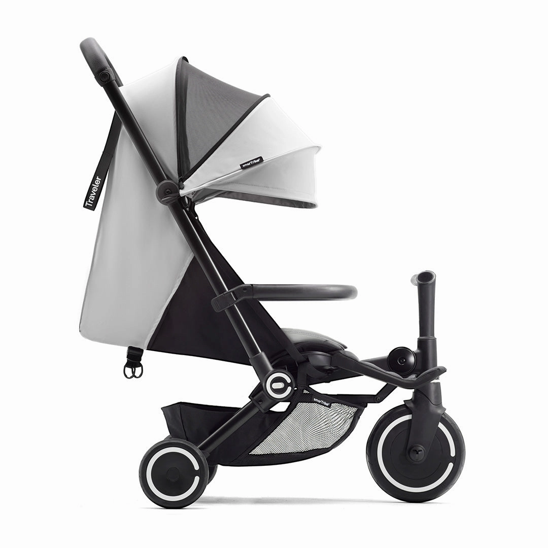 smarTrike Traveler Active Stroller - Silver White