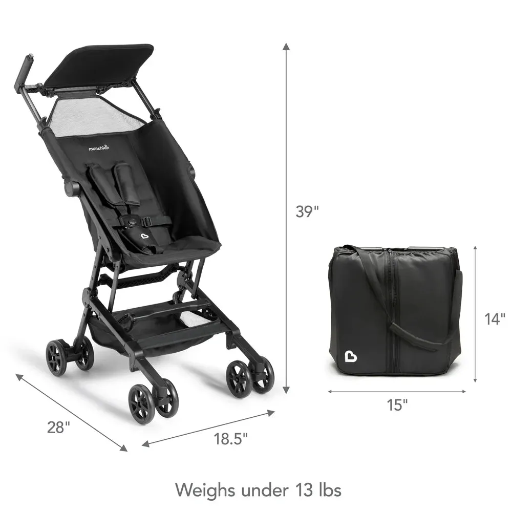 Sparrow Ultra Compact Stroller  Black | Lightweight and Travel-Ready