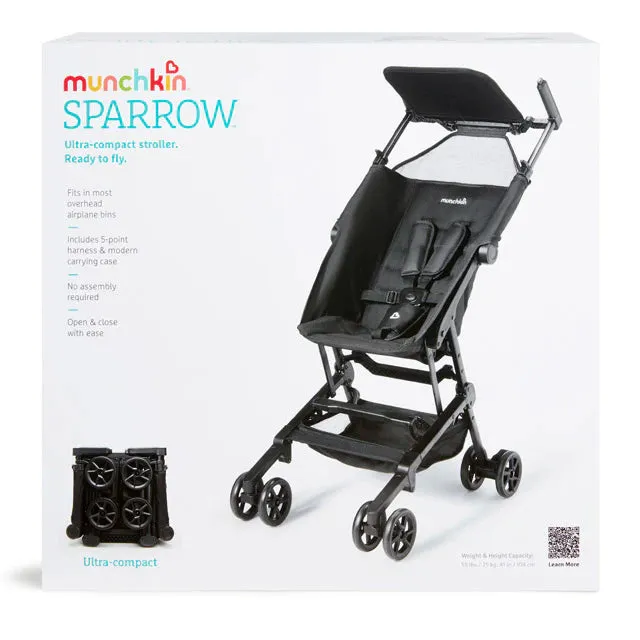 Sparrow Ultra Compact Stroller  Black | Lightweight and Travel-Ready