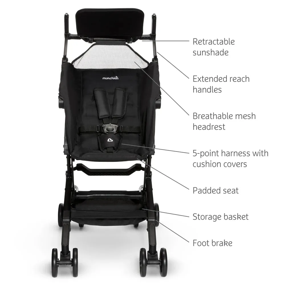 Sparrow Ultra Compact Stroller  Black | Lightweight and Travel-Ready