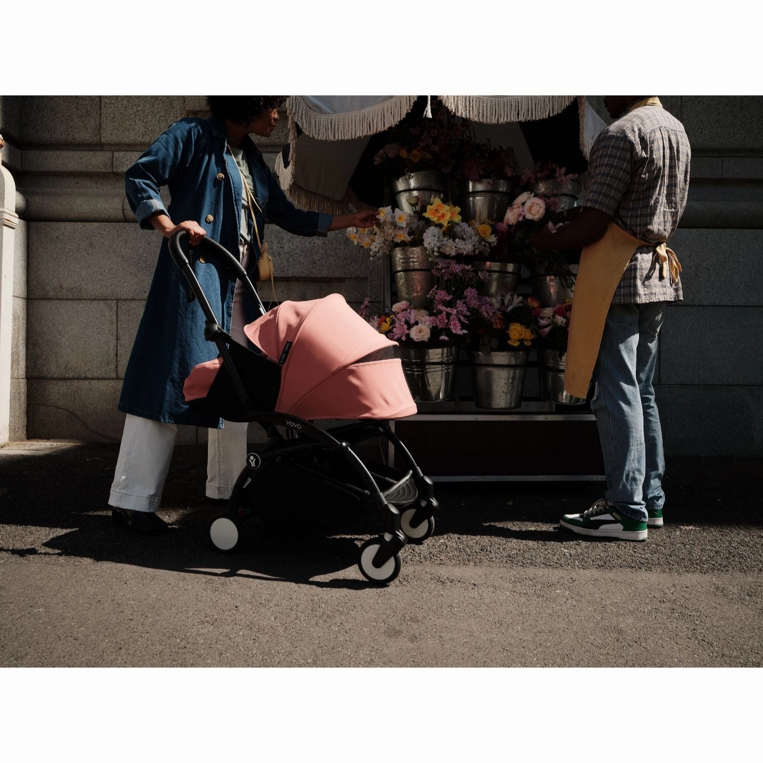 Stokke YOYO 0  6  Complete Baby Stroller Set - Black Frame with Stone 0  Newborn Pack & 6  Color Pack (Pre-Order; Est. Delivery in 4-6 Weeks)