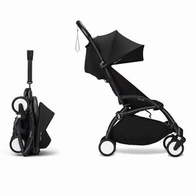 Stokke YOYO 6  Baby Stroller Set - Black Frame with Black 6  Color Pack (Pre-Order; Est. Delivery in 4-6 Weeks)