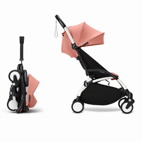 Stokke YOYO 6  Baby Stroller Set - White Frame with Ginger 6  Color Pack
