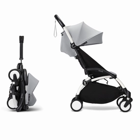 Stokke YOYO 6  Baby Stroller Set - White Frame with Stone 6  Color Pack