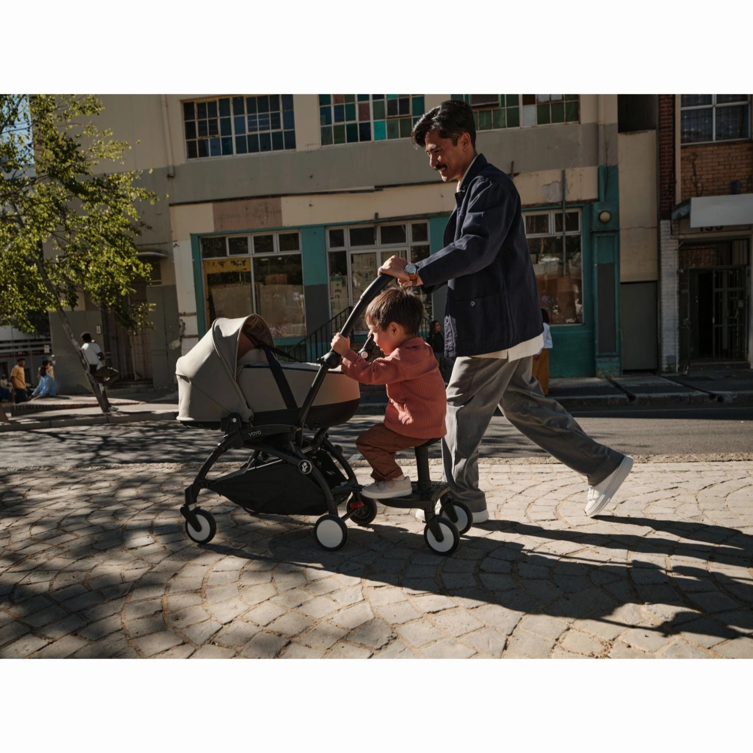 Stokke YOYO Newborn Shell 6  Complete Baby Stroller Set - White Frame with Ginger Newborn Shell & 6  Color Pack (Pre-Order; Est. Delivery in 4-6 Weeks)