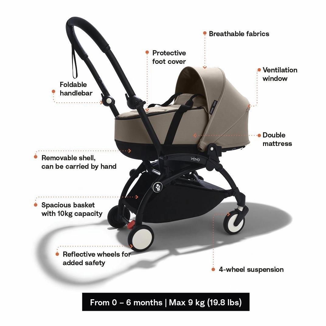 Stokke YOYO Newborn Shell - Taupe (Pre-Order; Est. Delivery in 4-6 Weeks)
