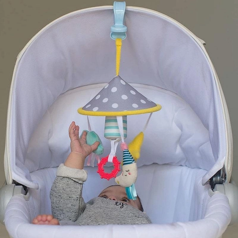 Taf Toys Mini Moon Pram Portable Clip Mobile Baby Play Set
