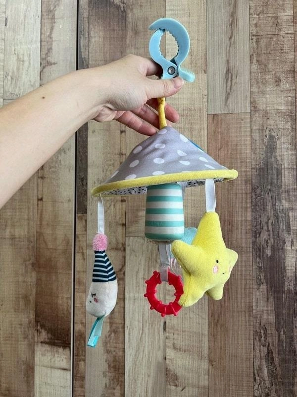 Taf Toys Mini Moon Pram Portable Clip Mobile Baby Play Set