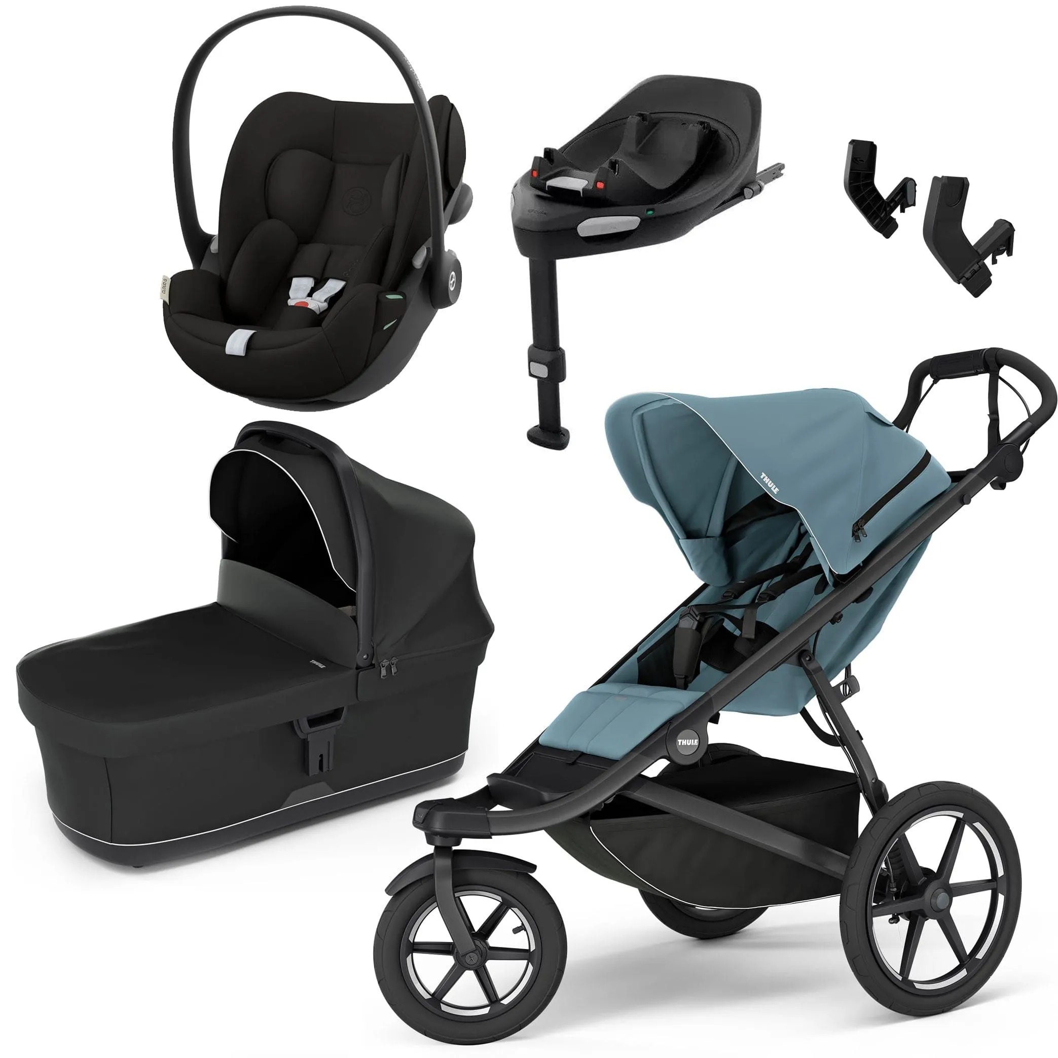 Thule Urban Glide 3 Cybex Bundle - Mid-Blue