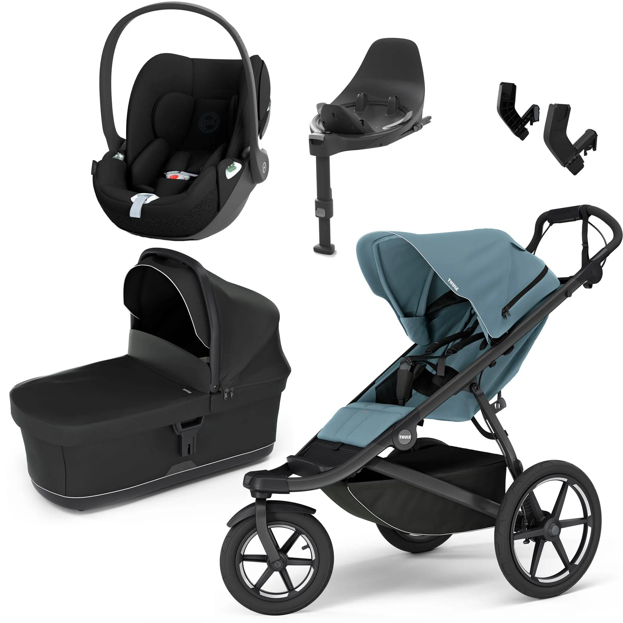 Thule Urban Glide 3 Cybex Bundle - Mid-Blue