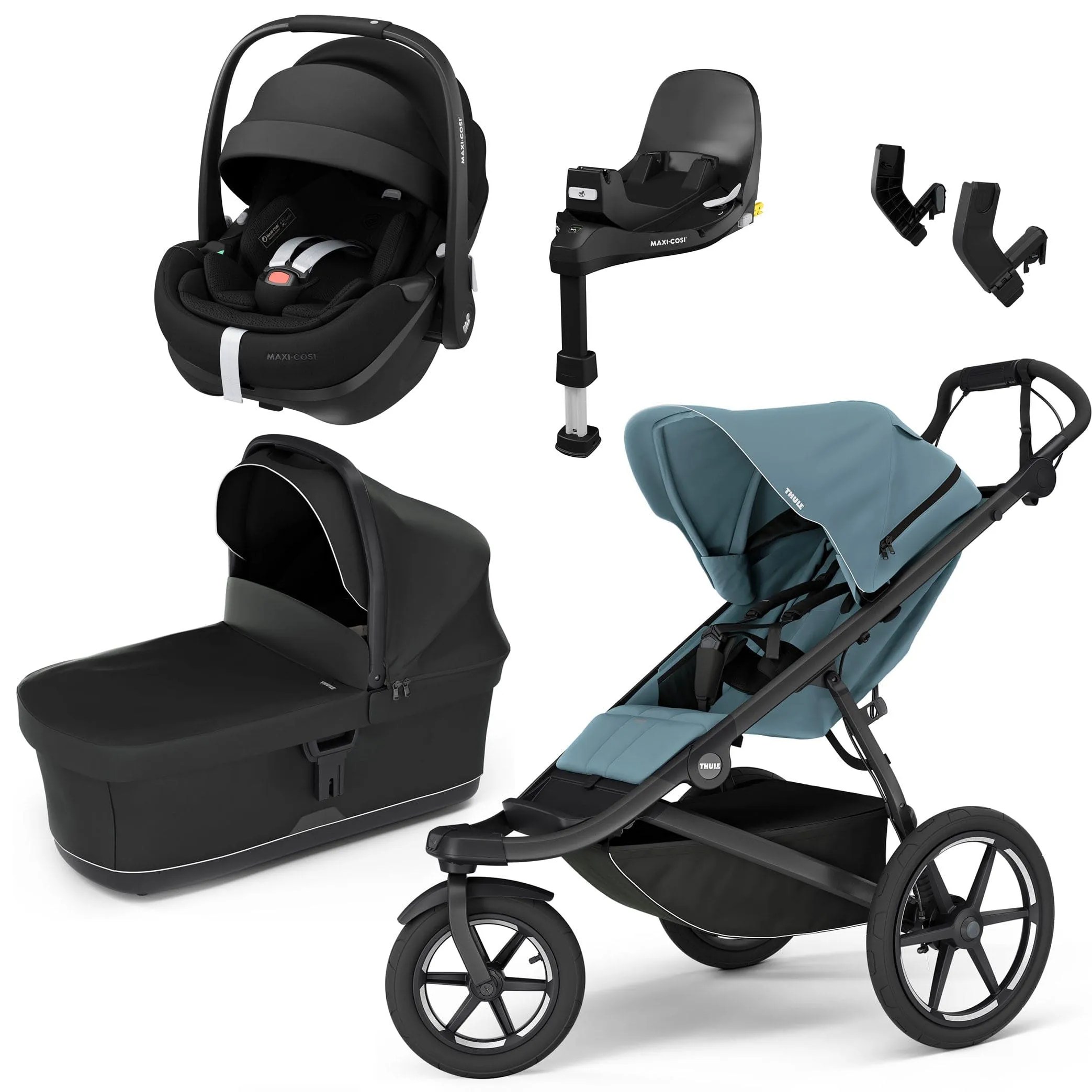 Thule Urban Glide 3 Maxi-Cosi Bundle - Mid-Blue