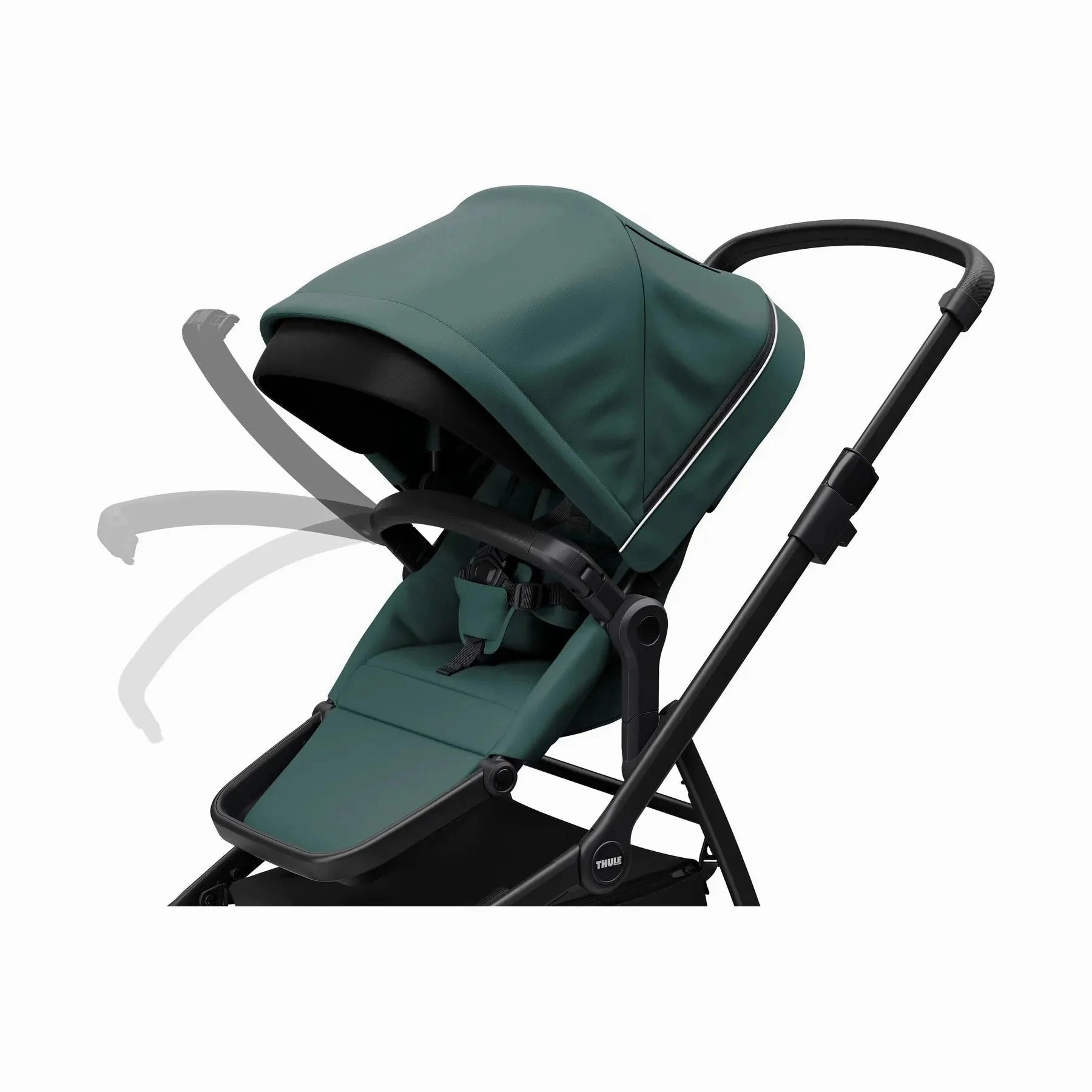 Thule Sleek: Convertible Single-to-Double Urban Stroller   Sibling Seat