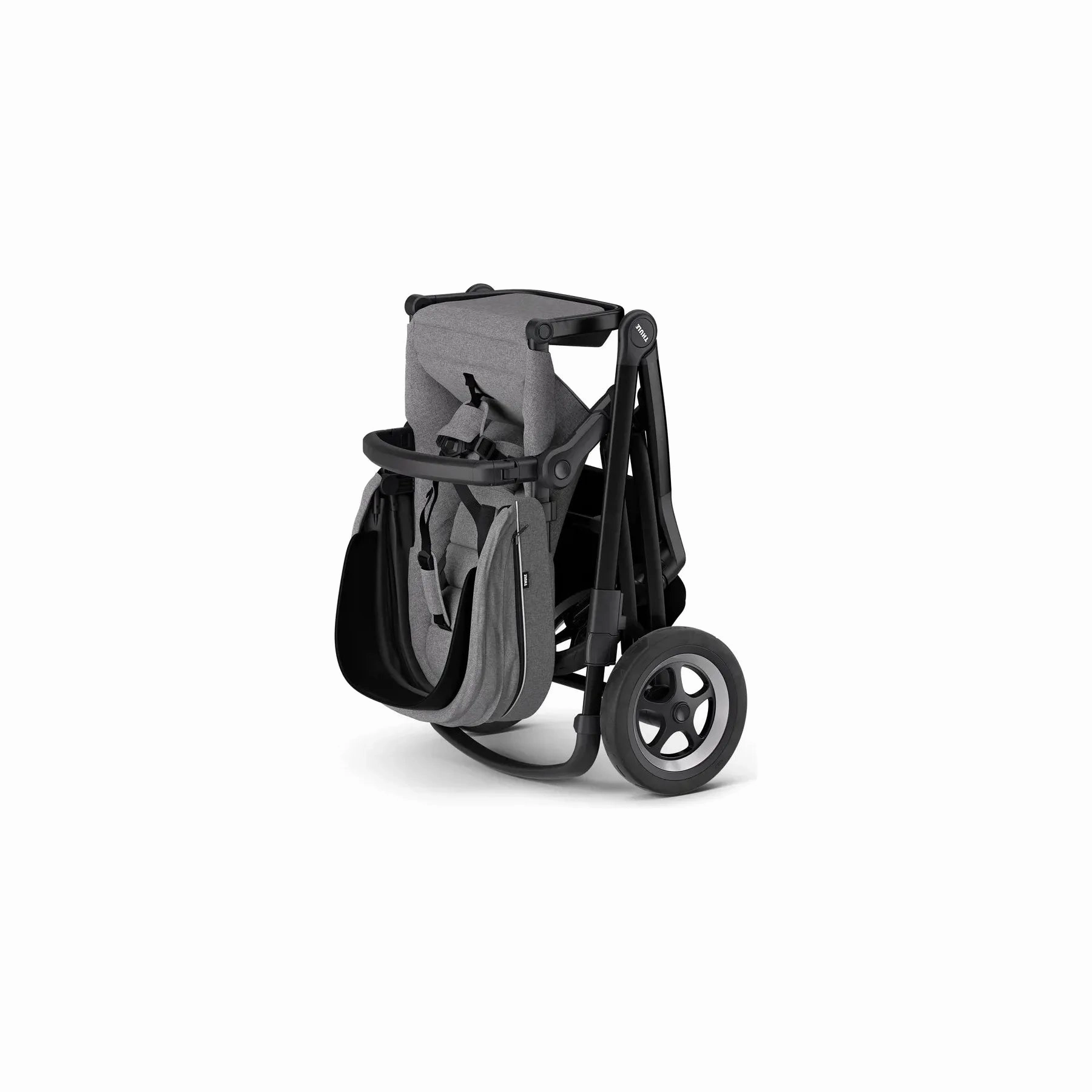 Thule Sleek: Convertible Single-to-Double Urban Stroller   Sibling Seat