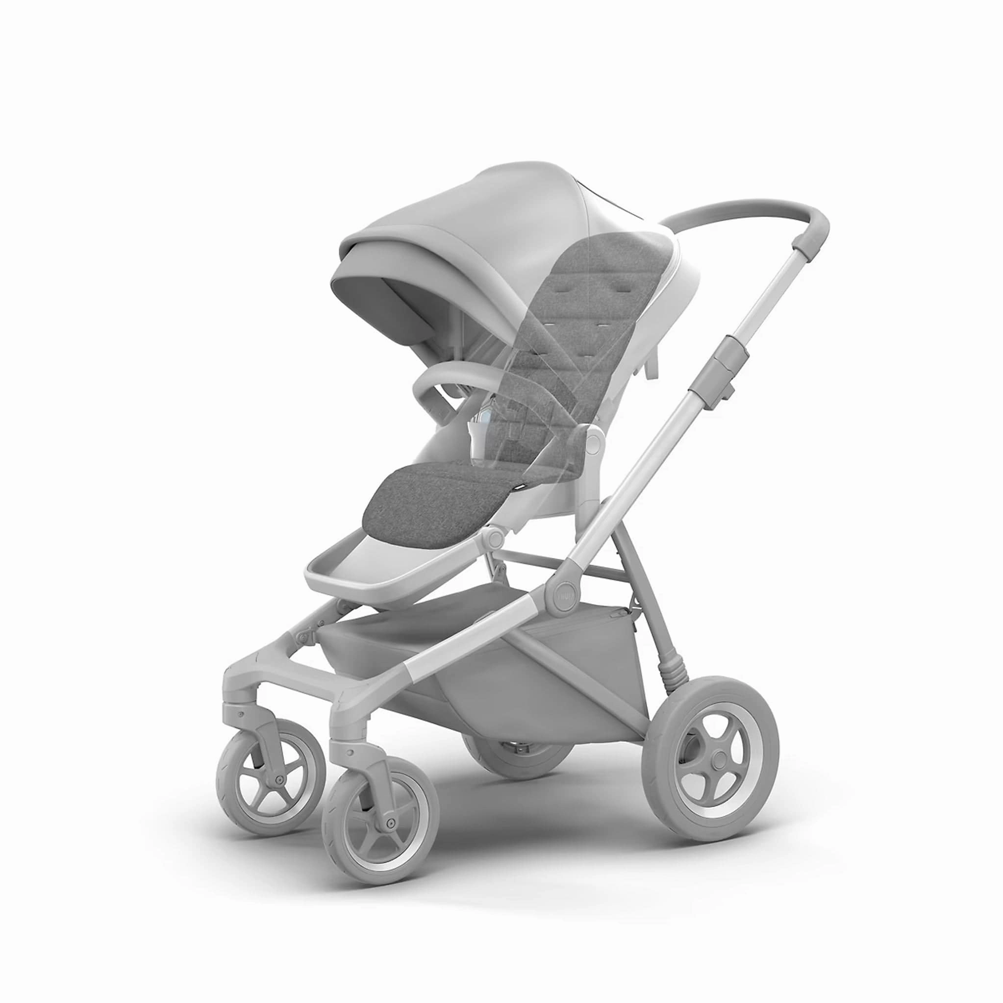 Thule Stroller Seat Liner in Grey Melange