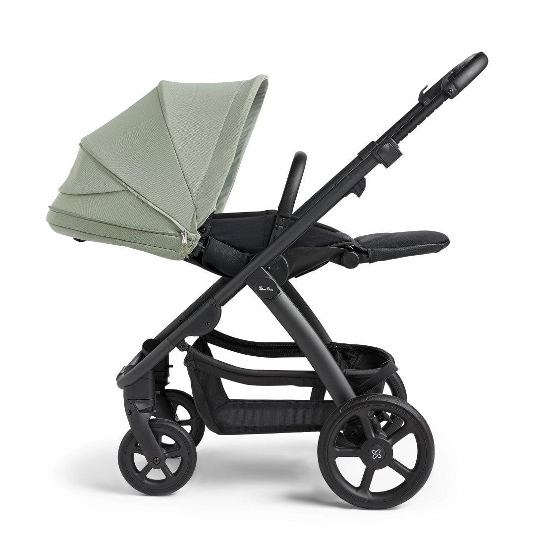 Tide seat unit/Black chassis/Carrycot (with D Ring)/Dream Car Seat/adaptor - Sage
