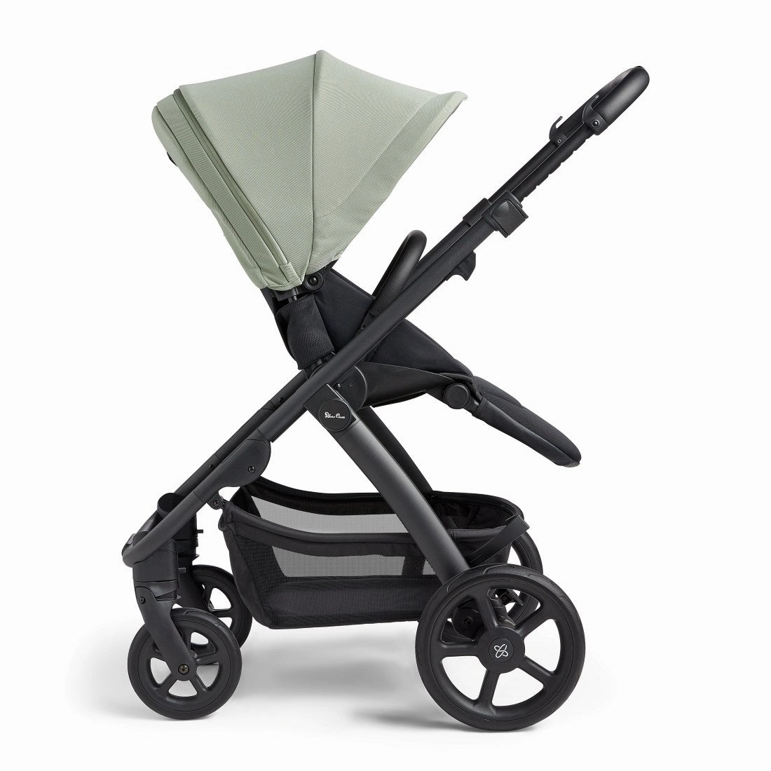 Tide seat unit/Black chassis/Carrycot (with D Ring)/Dream Car Seat/adaptor - Sage