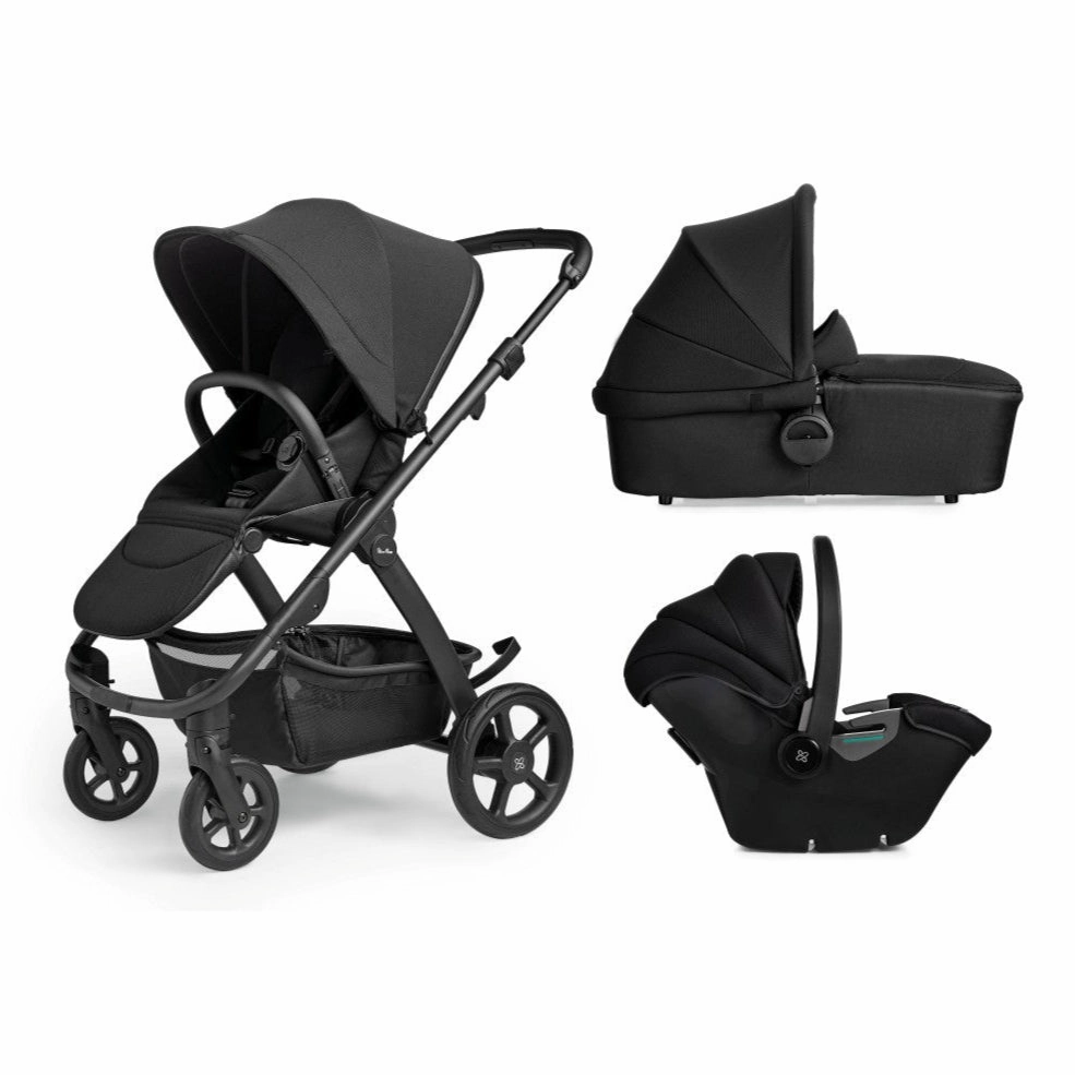 Tide seat unit/Black chassis/Carrycot (with D Ring)/Dream Car Seat/adaptor - Space