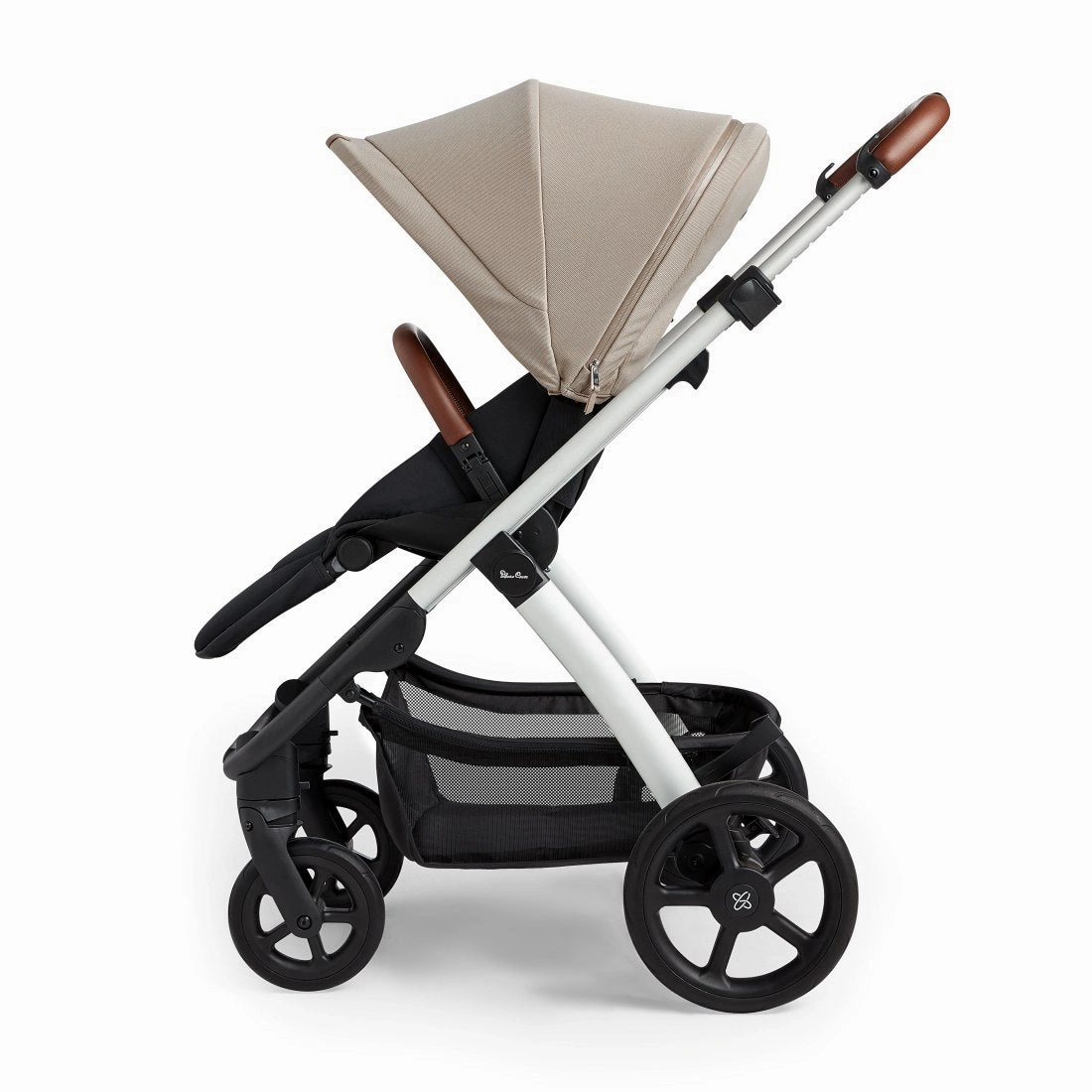 Tide seat unit/Black chassis/Carrycot (with D Ring)/Dream Car Seat/adaptor - Stone