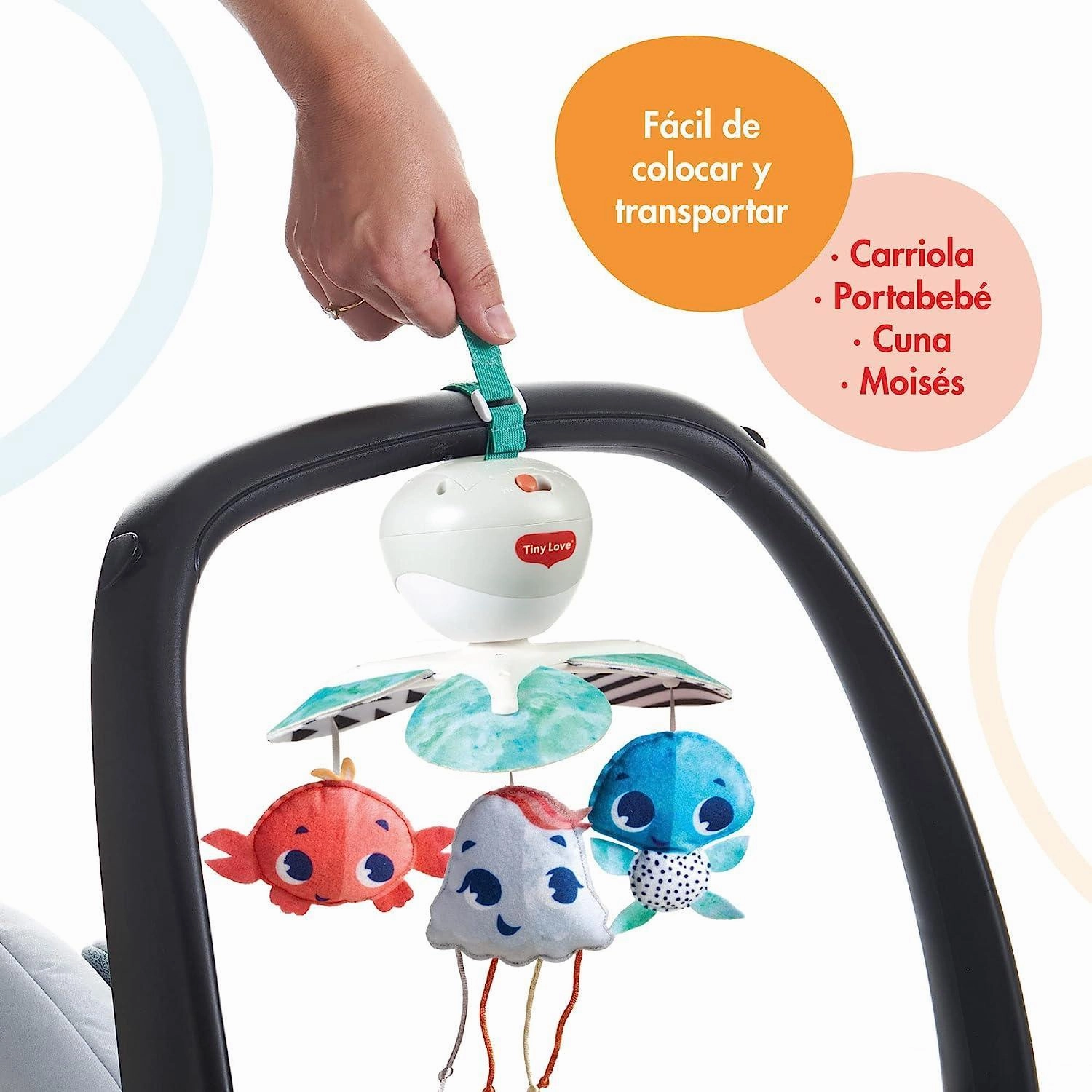 Tiny Love 3-in-1 Take Along Mobile - Treasure The Ocean