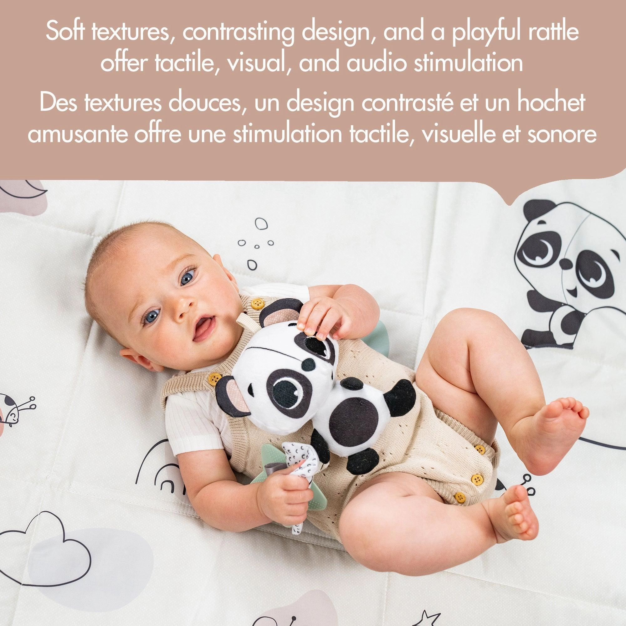 Tiny Love Black & White Dcor Panda Rattle Toy