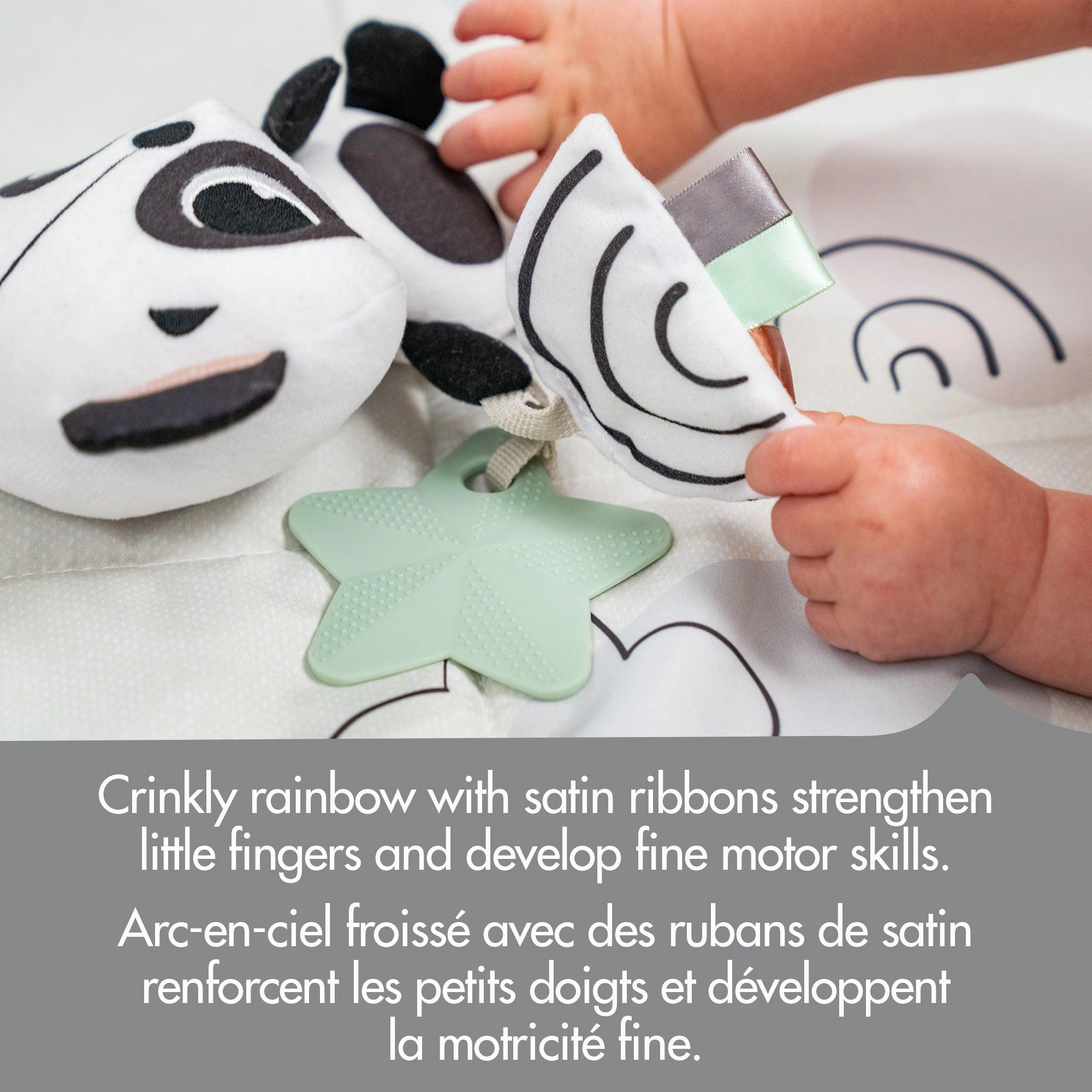 Tiny Love Black & White Dcor Panda Rattle Toy