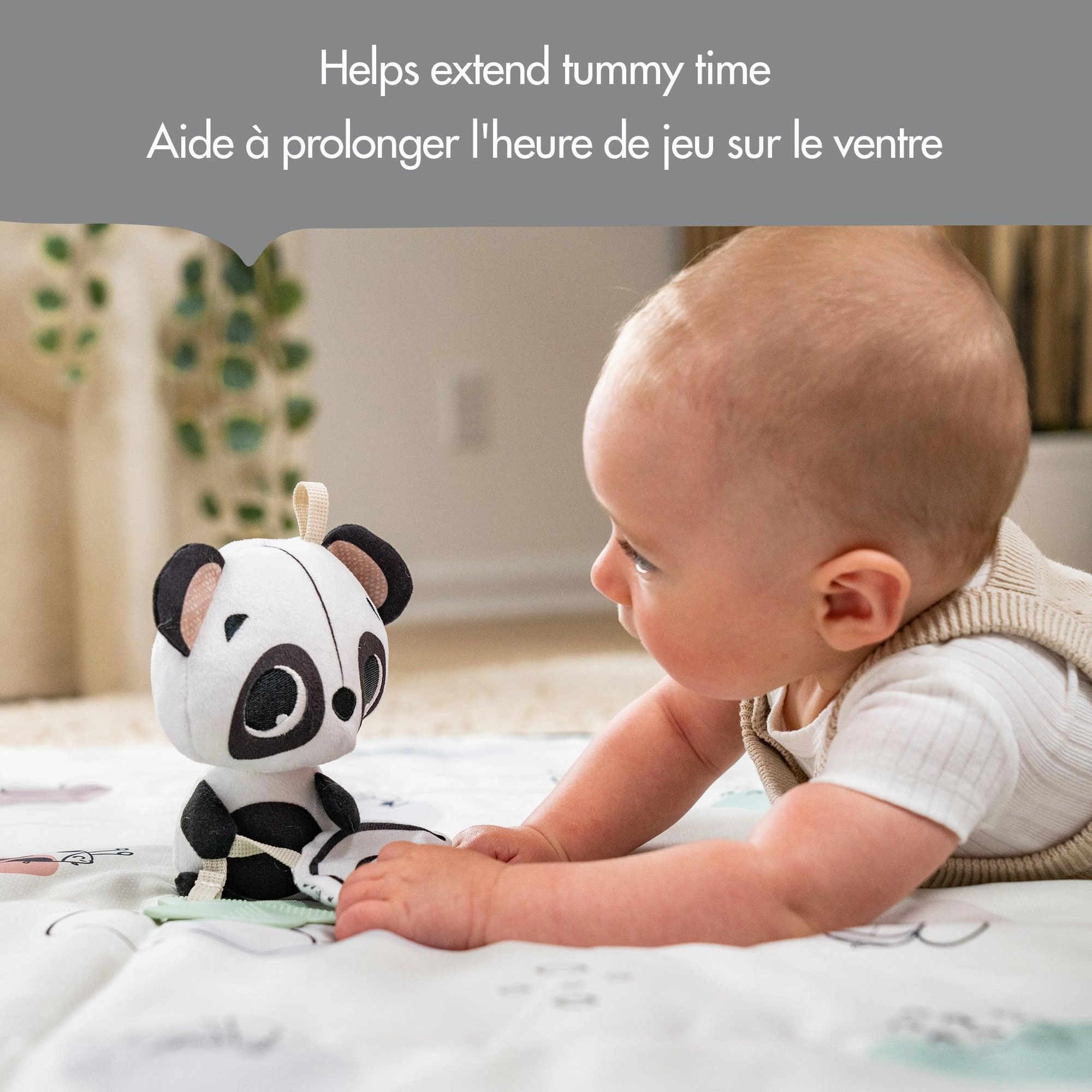 Tiny Love Black & White Dcor Panda Rattle Toy