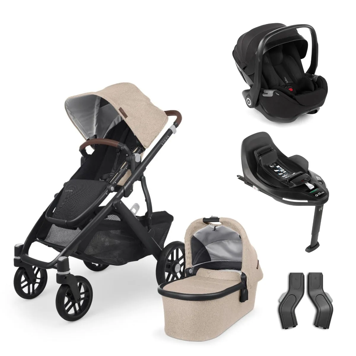 Uppababy Vista V2 Travel System with Jane Kombibaby 360 Car Seat