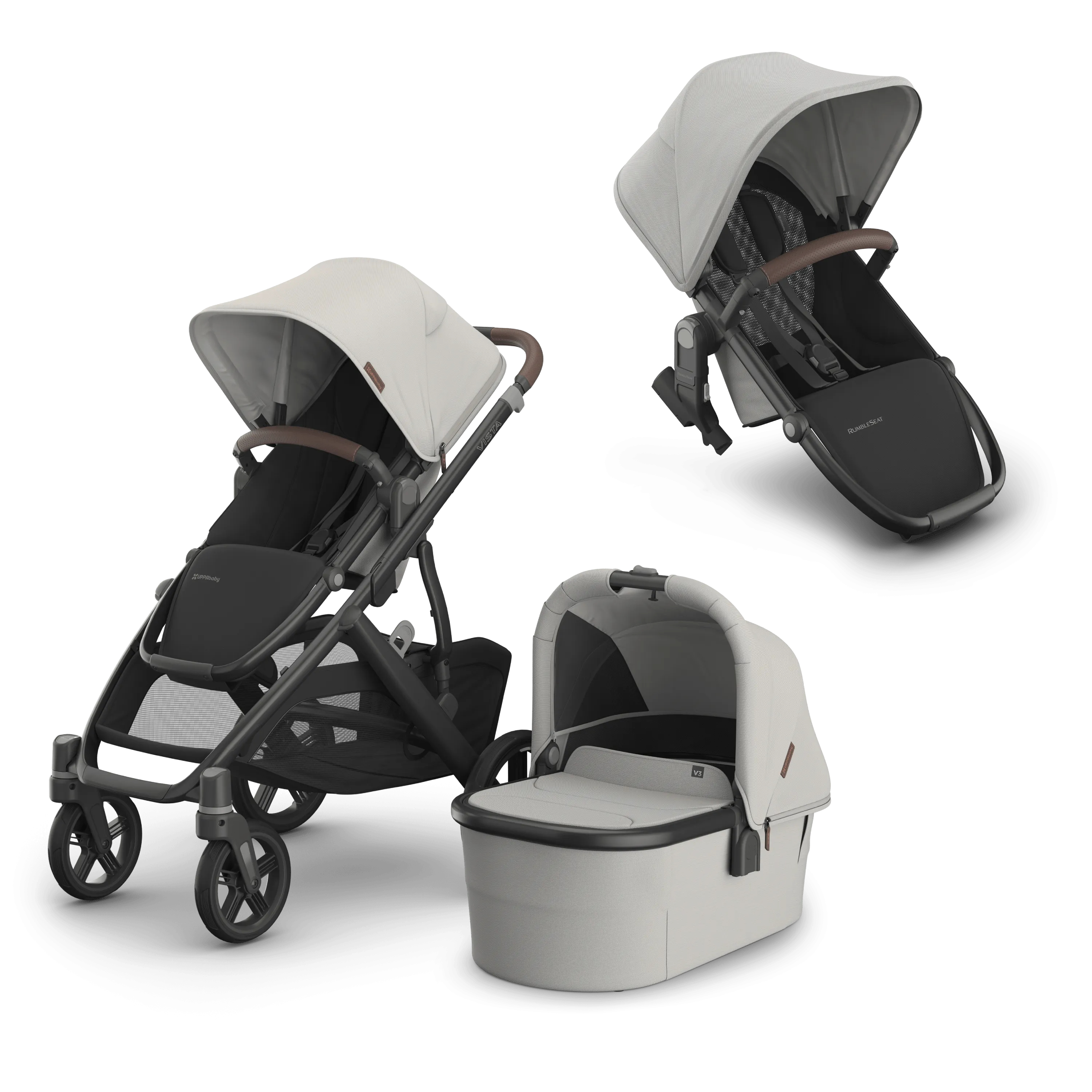 UPPAbaby Vista V3 Double Pushchair - Savannah