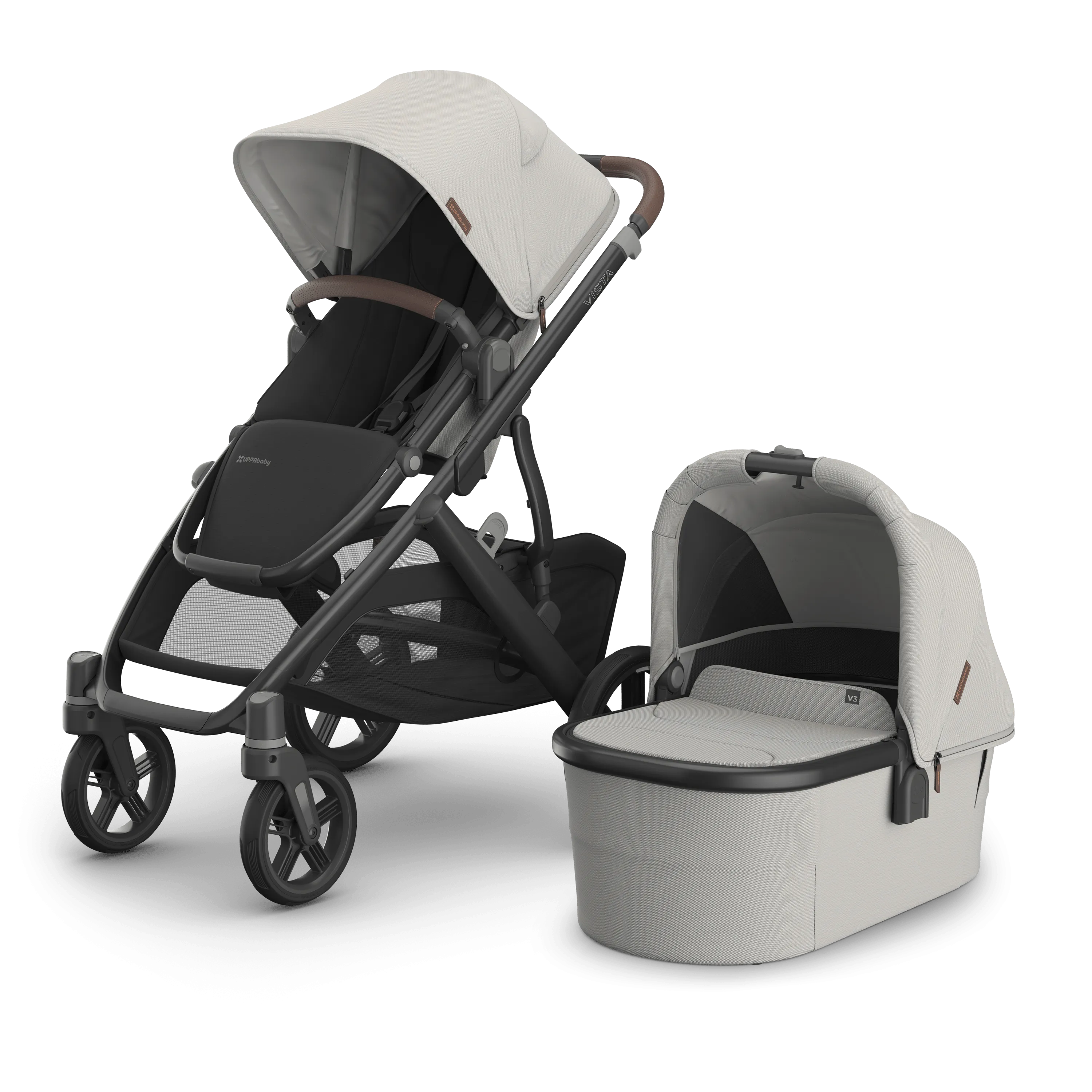 UPPAbaby Vista V3 Double Pushchair - Savannah