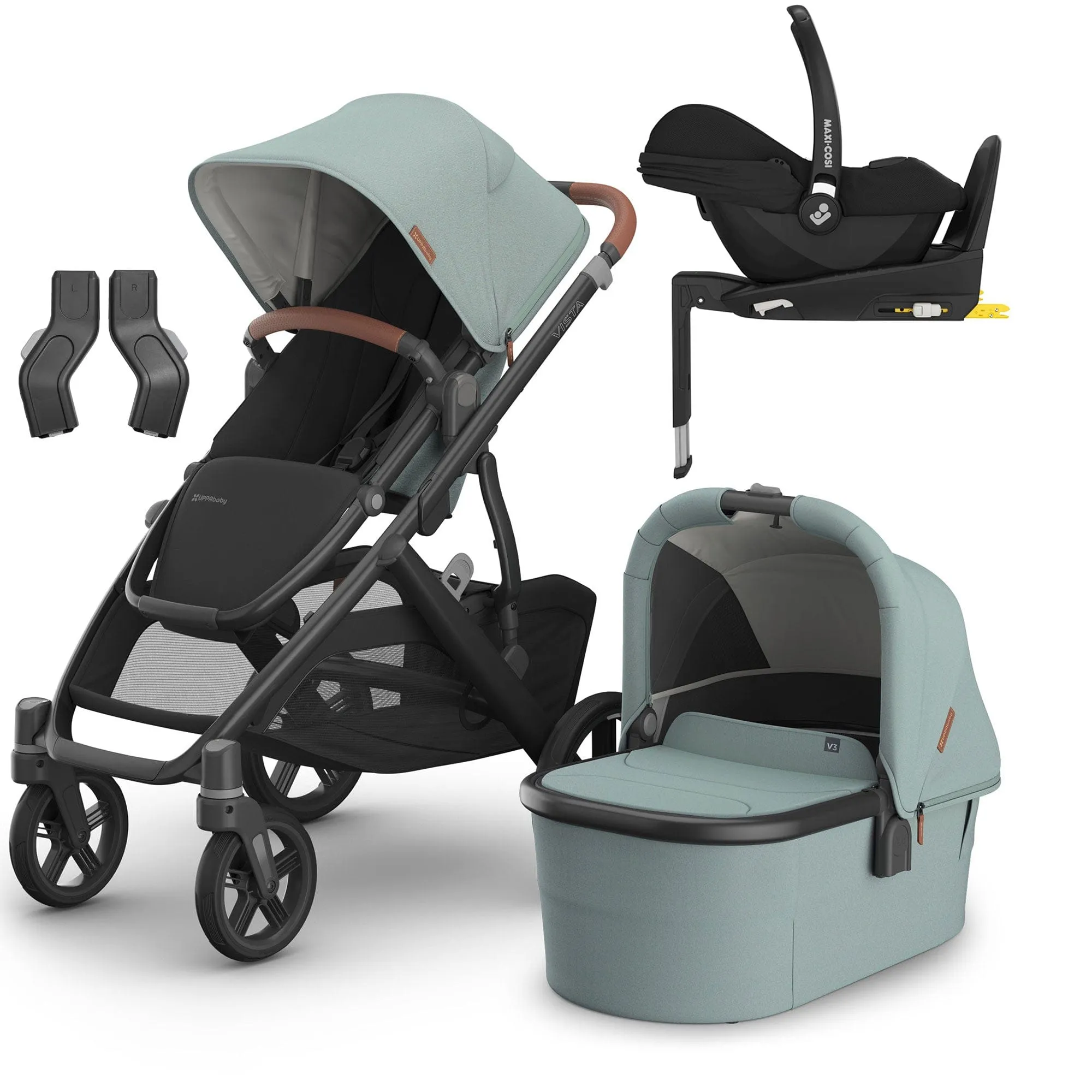 Uppababy Vista V3 Maxi-Cosi Travel System - Gwen