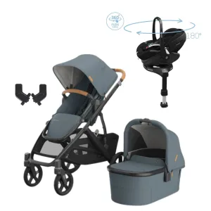 Uppababy Vista V3 Premium Travel System With Pebble 360 Pro2 Car Seat, Dillan