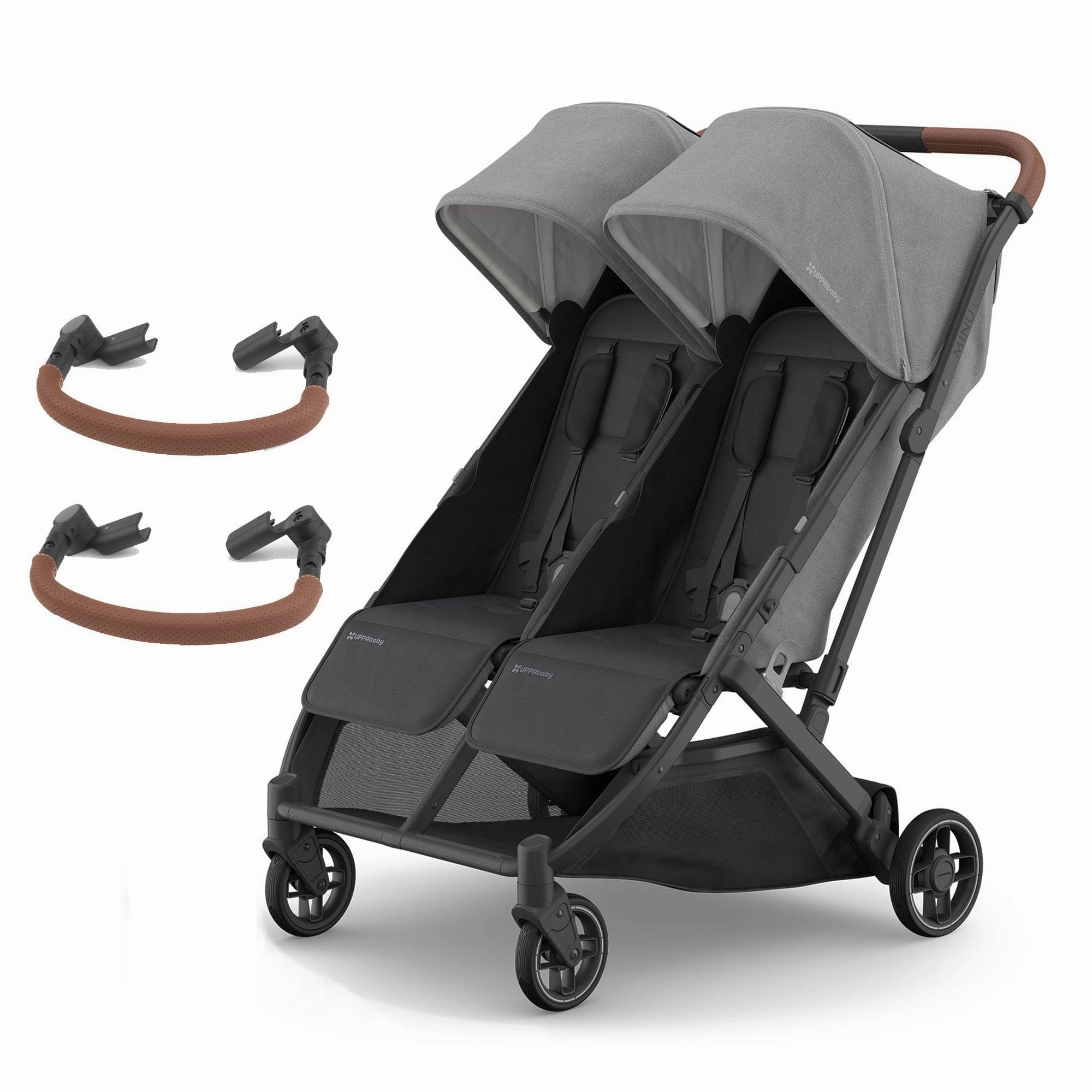 Uppababy Minu Duo Stroller & Bumper Bar Bundle - Greyson