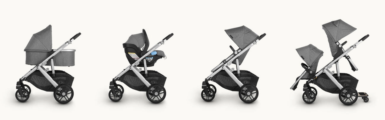 UPPAbaby Vista V2 Full Size Double Stroller Bundle