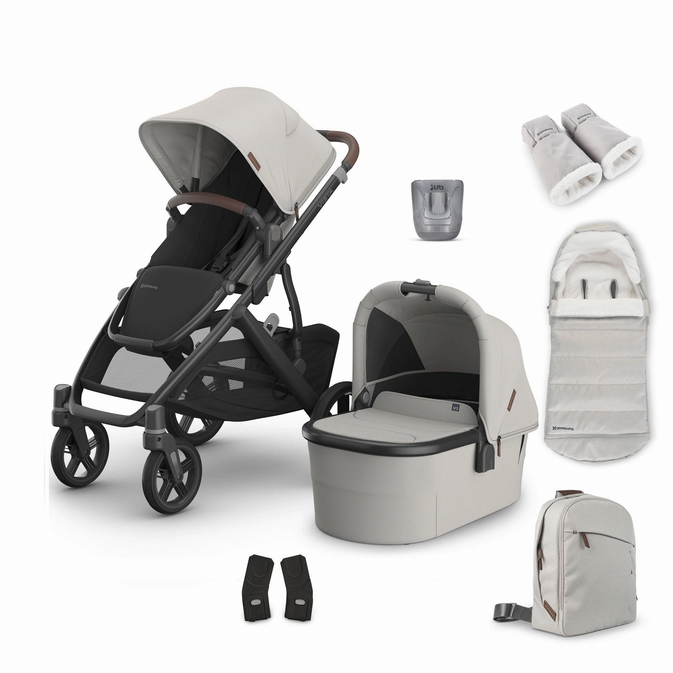 Uppababy Vista V3 Complete Bundle - Savannah
